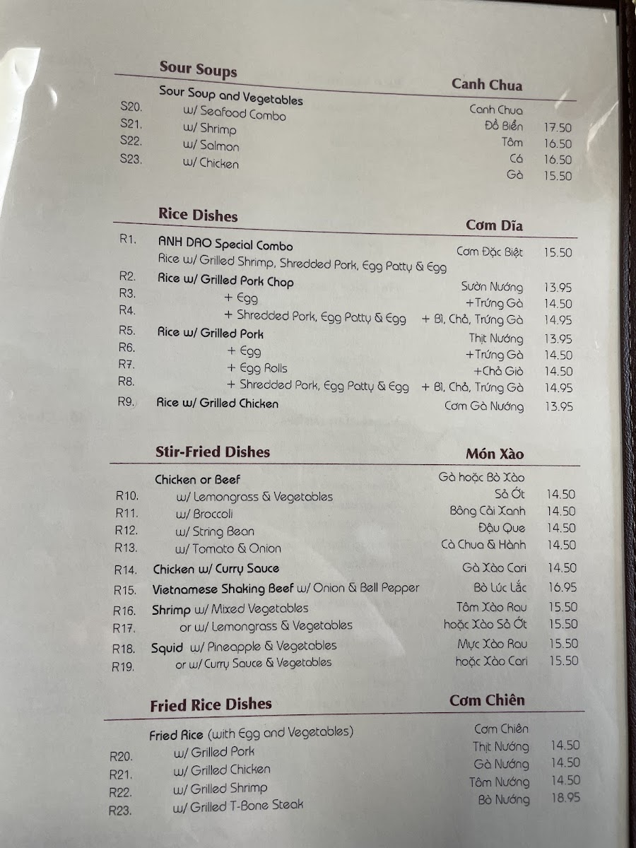 Menu Pho Anh Dao-5
